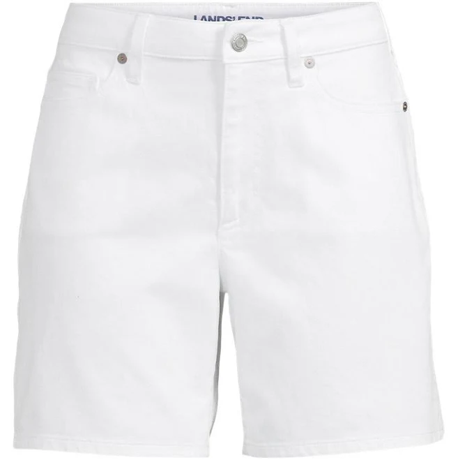shorts Lands' End Women's Mid Rise 7" Soft Denim Jean Shorts Lands' End $34.97