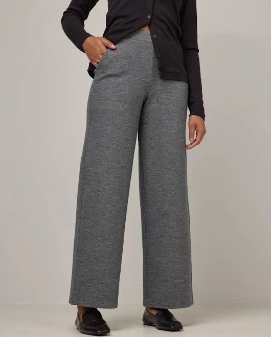 pants Lane Merino Wool Wide Leg Ponte Pants wool& $188