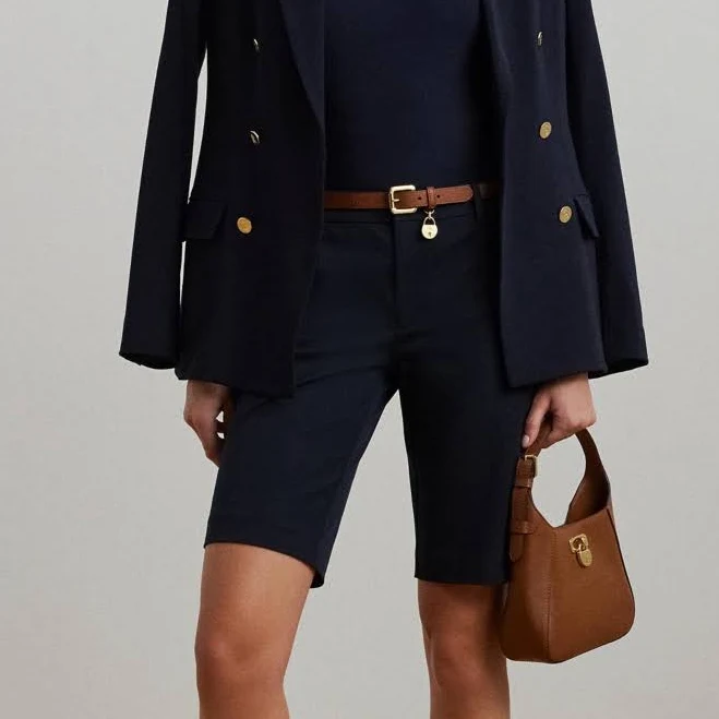 shorts Lauren Women's Ralph Lauren Twill Stretch Bermuda Shorts Macy's $89.5