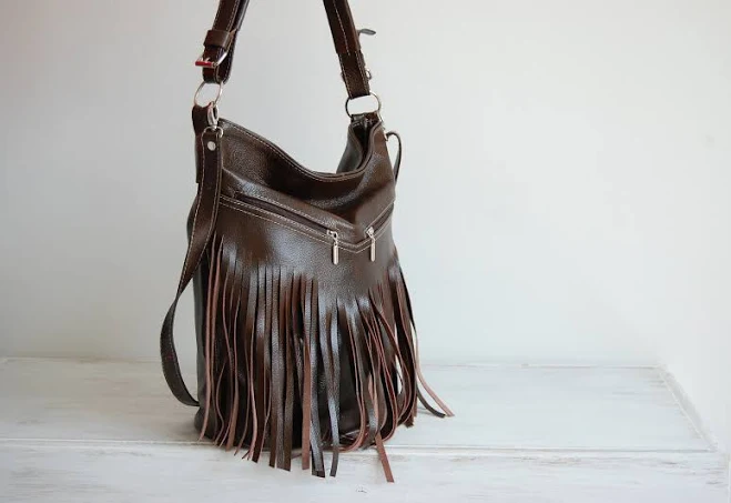 bag Leather Fringe Hobo Bag Etsy - LeatherDesignStudio $127.49