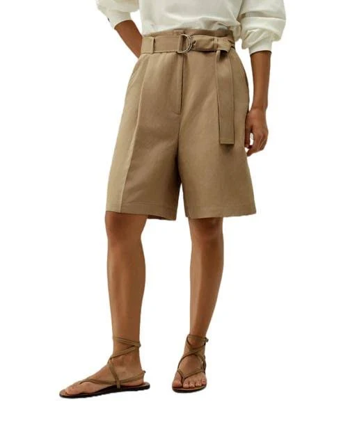 shorts Lilysilk Women's Chic Silk-Linen Blend Bermuda Shorts Nordstrom $159