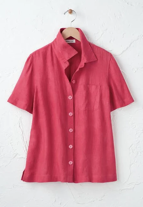 top Linen Camp Shirt Coldwater Creek $34.95