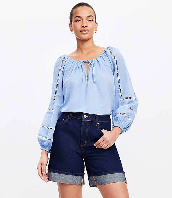 shorts Loft Women's A-Line High Rise Denim Shorts LOFT $20.93