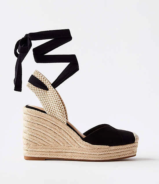 shoes Loft Women's Lace Up Espadrille Wedge LOFT $31.45