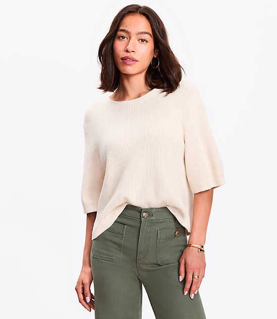 top Loft Women's Relaxed Sweater T-Shirt LOFT $20.8