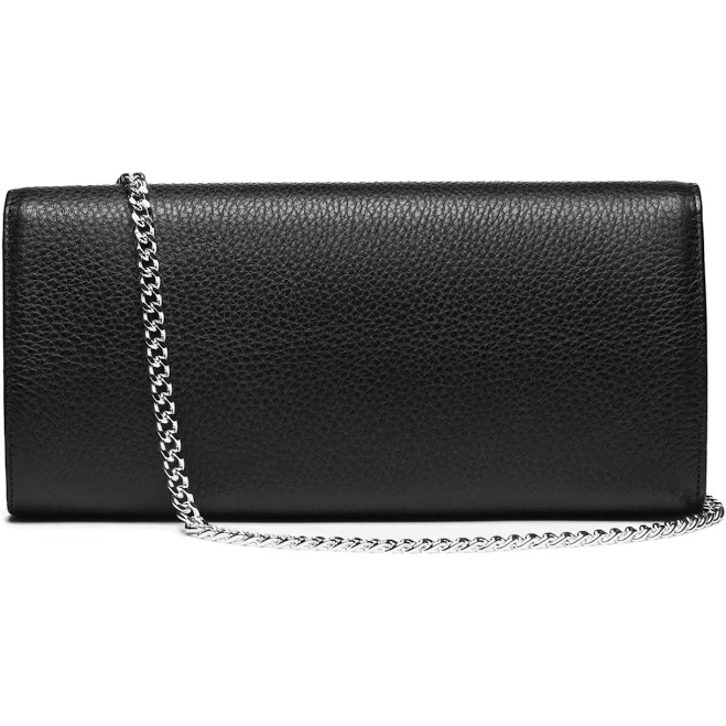 bag Lovard Women's Leather Clutch with Silver Hardware Wolf & Badger $295