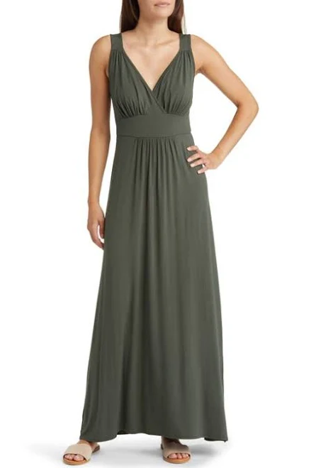 dress Loveappella Women's Empire Waist Sleeveless Maxi Dress Nordstrom $47.6