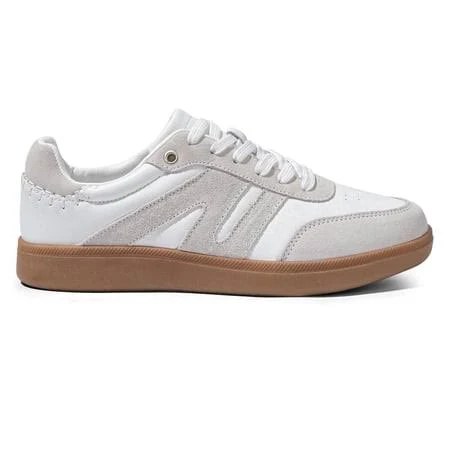 shoes Lucky Step Classic Retro Sneakers Fashion Casual Shoes,White&Grey,Womens, Women's, Size: 10, Gray Walmart - LUCKY STEP.offical $37.99