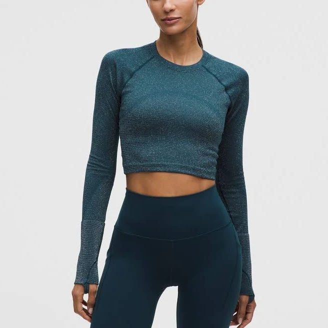 matching set lululemon Swiftly Tech Cropped Long-Sleeve Shirt 2.0 lululemon $54