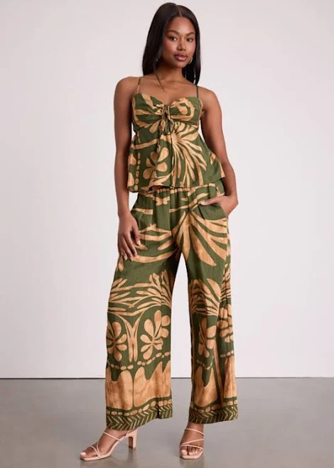 wide leg pants Lulus Boho Print Wide-Leg Pants Lulus $49