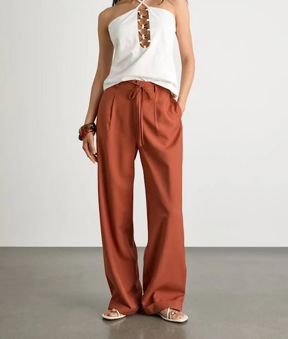 pants Lulus High-Rise Wide-Leg Rayon Pants Lulus $23.4
