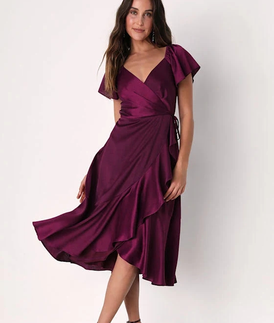 dress Lulus Midi Wrap Dress Lulus $79