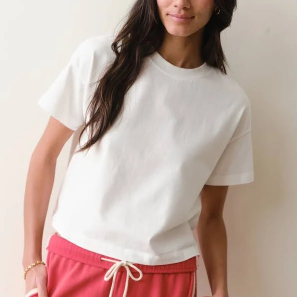 top Marine Layer Women's Luxe Sueded T-Shirt Marine Layer $46