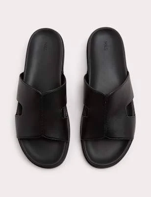 shoes Marks & Spencer Faux Leather Slip On Sandals Marks & Spencer - United States $48.99
