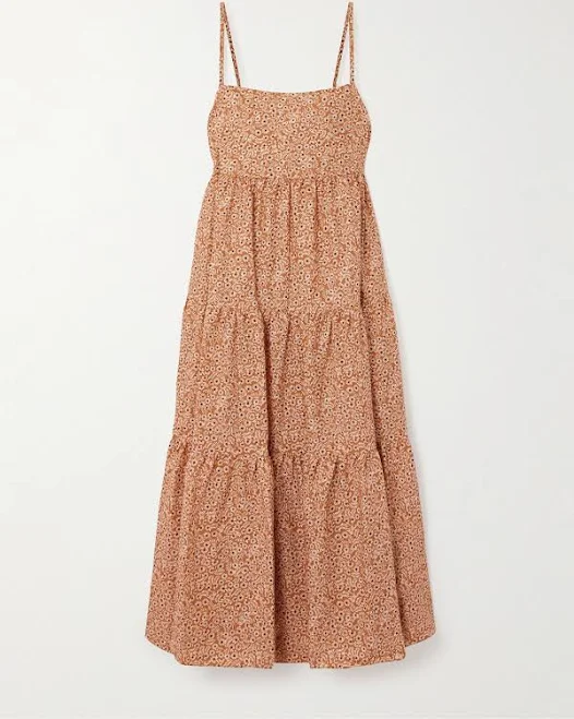 dress Matteau Women's Tiered Floral-Print Organic Cotton Maxi Dress NET-A-PORTER $240