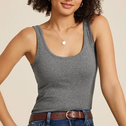 sleeveless top maurices Women's Scoop Neck Tunic Tank Top Maurices $12