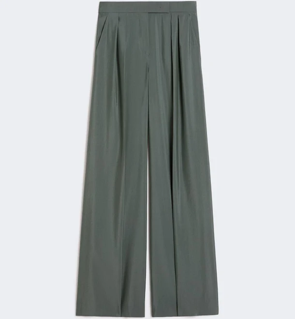 culottes Max Mara Woman Wide-fit wool and silk trousers Max Mara $975