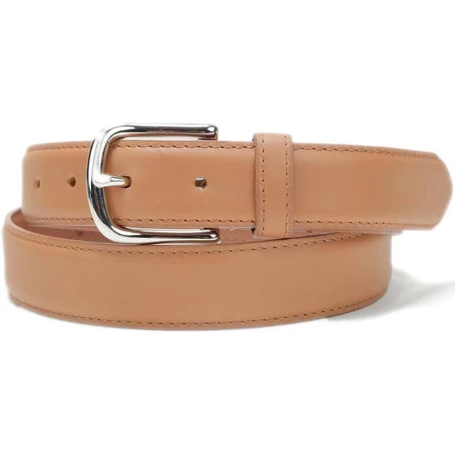 accessory Men's Full Grain Leather Belt with Silver Buckle Jay Butler $70
