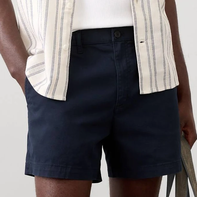 shorts Men's Slim-Fit 5" Summerweight Chino Shorts Banana Republic Factory $35