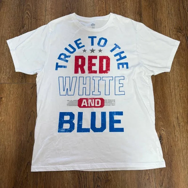 top Men's True to The Red Fourth of July Graphic T-Shirt eBay - threadtrip $8.09
