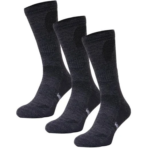 accessory Merino Wool Hiking Socks - (Pack of 3) Charcoal Grey, S merino.tech $29.99