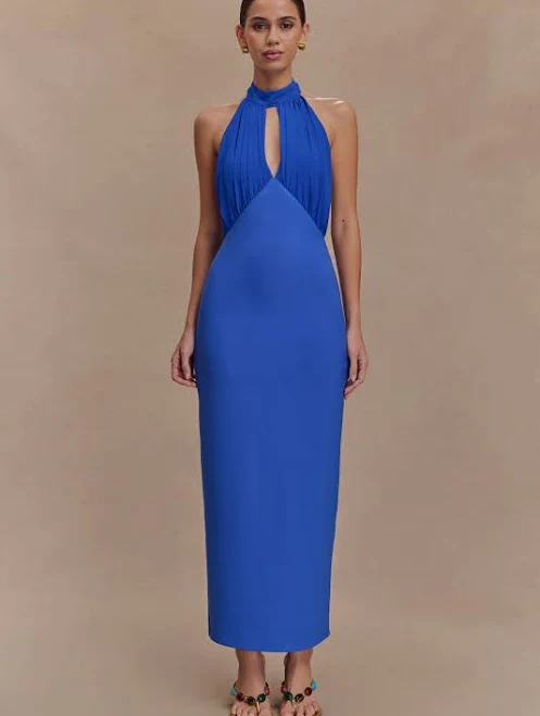 dress Meshki Mierah Halter Midi Dress meshki.us $67