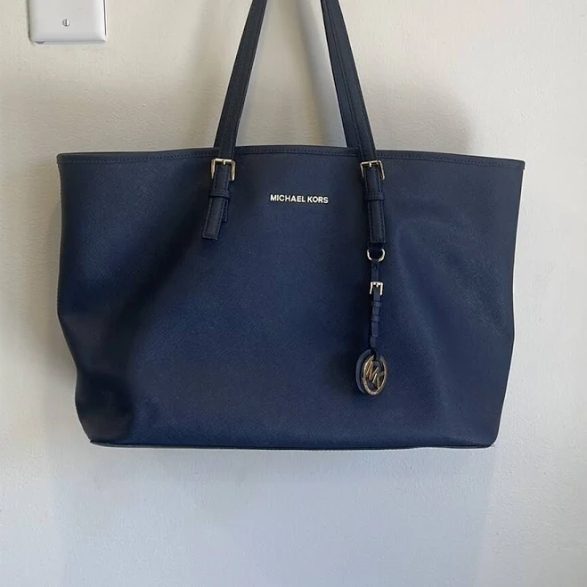 bag Michael Kors Jet Set Travel Saffiano Leather Tote Bag eBay $50