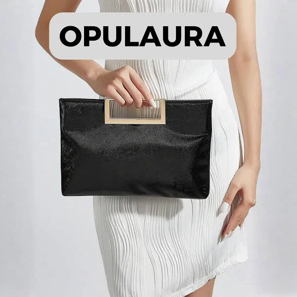 bag Minimal Gold Handle Clutch Bag Etsy - Seller $49.99