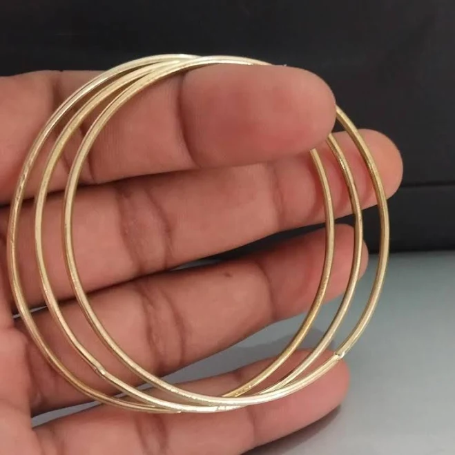 accessory Minimalist Brass Bangle Set Etsy - Seller $15.66