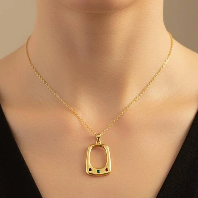 accessory Modern Minimalist Geometric Pendant Necklace Etsy - Seller $17.05