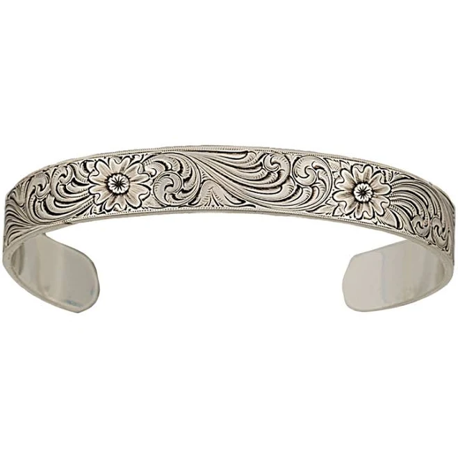 accessory Montana Silversmiths Antiqued Classic Engraved Narrow Cuff Bracelet Montana Silversmiths $75