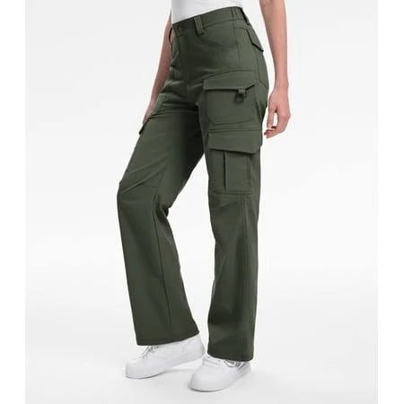 pants Moosehill Women's Wide Leg High Waisted Lightweight Stretch Cargo Pants Walmart - Moosehill $39.99
