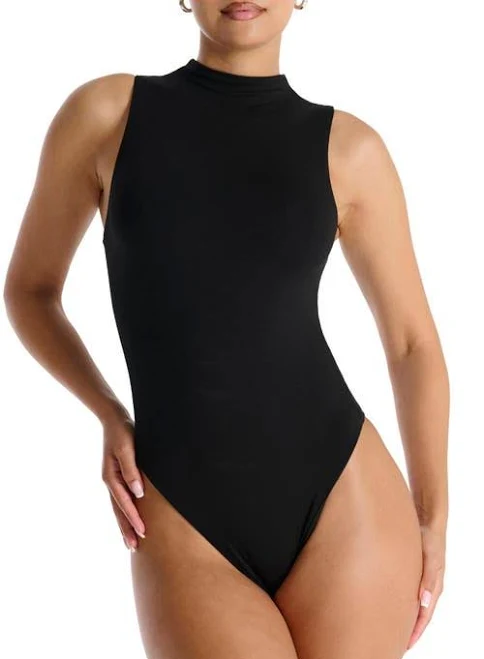 top Naked Wardrobe The NW Sleeveless Bodysuit in Black at Nordstrom, Size Small Nordstrom $48