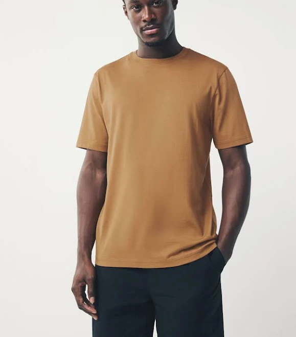 t-shirt Next Ochre Men's Regular Fit Cotton Crew Neck T-Shirt Next USA $14