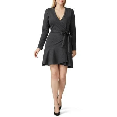 dress Nicole Miller Ponte Wrap Dress Walmart - Racks Off Price $36.71