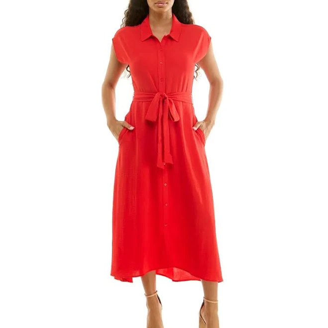 dress Nina Leonard Women's Print Short Sleeve Shirtdress Nordstrom Rack $39.97
