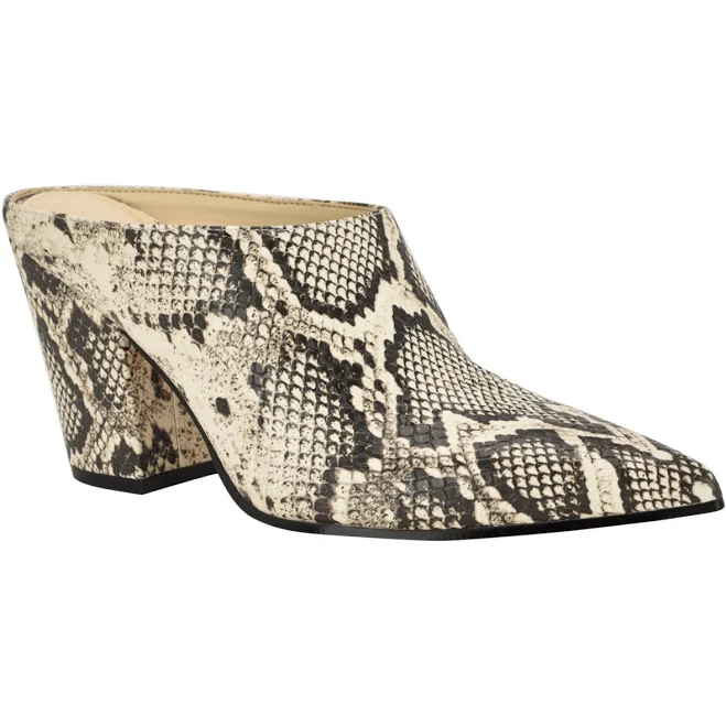 shoes Nine West Women's Amini Pointed Toe High Block Heel Mules Macy's $63