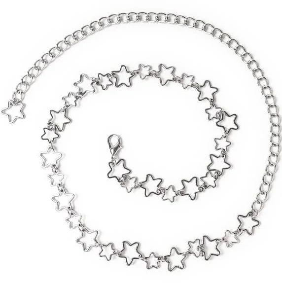 accessory No Boundaries Women's Star Chain Belt Walmart $12