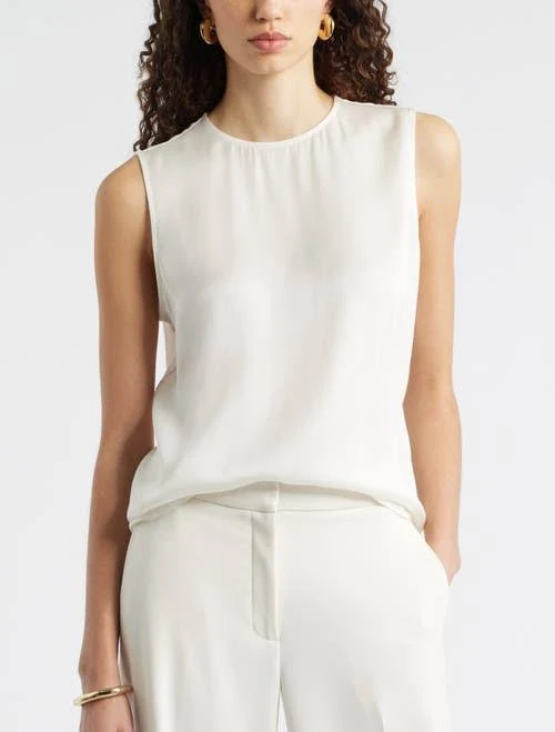 top Nordstrom Satin Scoop Neck Tank Nordstrom $69.5