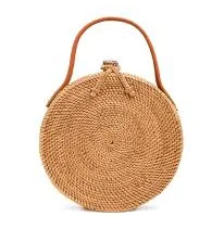 bag Novum Crafts Women's Round Rattan Bag Lilian and Victoria $59