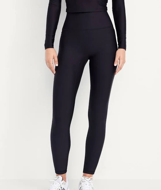 bottom Old Navy Women's Extra-High Waisted Powersoft 7/8 Pocket Leggings Old Navy $19.99