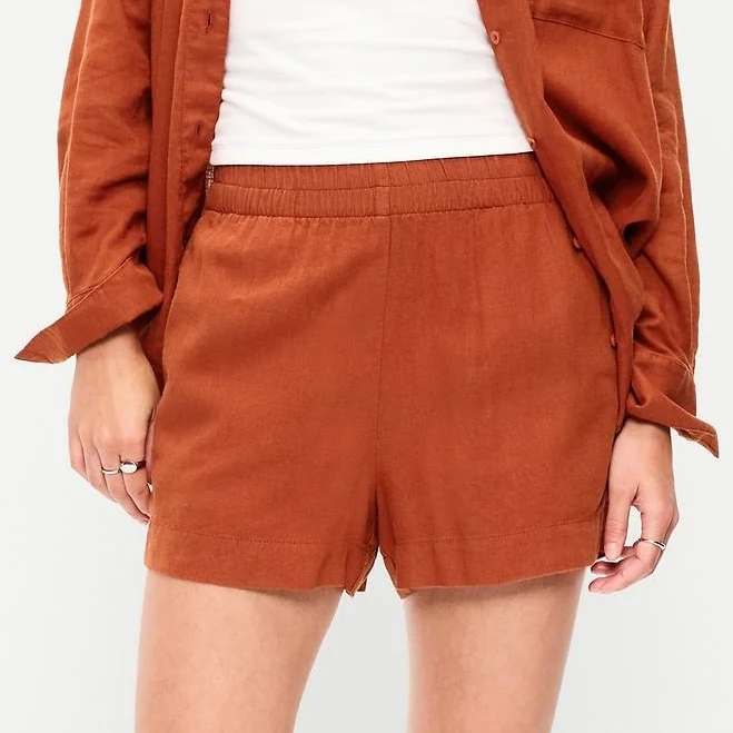 two piece set Old Navy Women's High-Waisted Linen Pull-On Shorts Old Navy $22