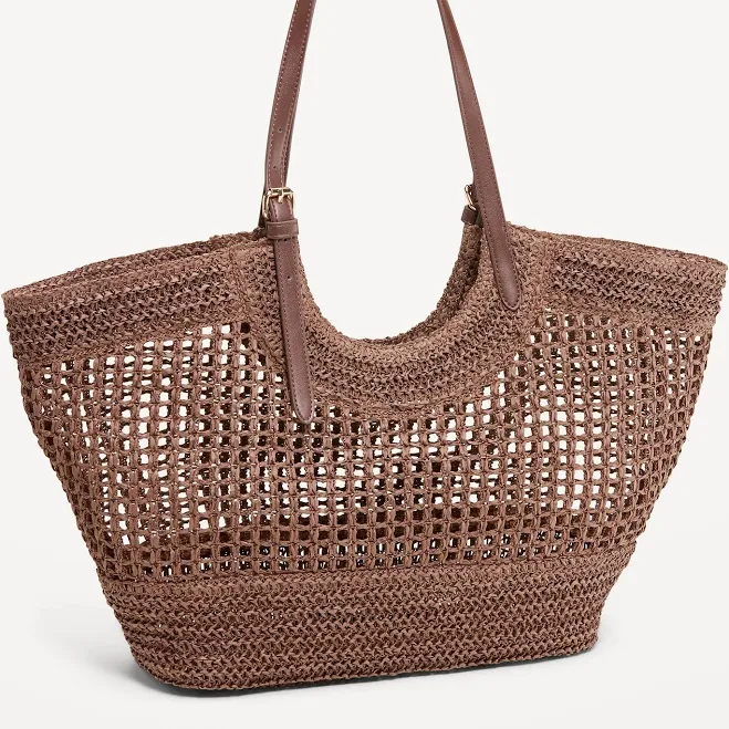 bag Old Navy Women's Open-Weave Straw Tote Bag Old Navy $26.99