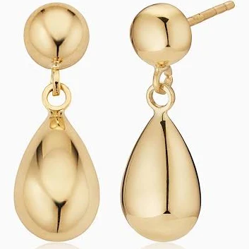 accessory ORADINA 14K Gold Dripping Gold Drop Earrings Oradina $480