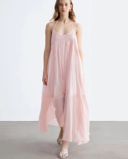 dress & Other Stories Strappy Embroidered Maxi Dress & Other Stories US $249