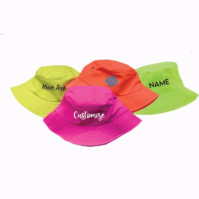 accessory Personalized Embroidery Bucket Hat Etsy - ADashofChic $19.99