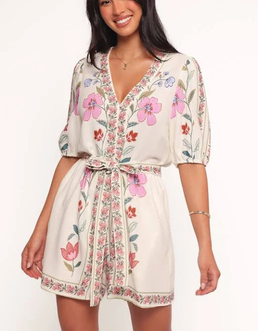 romper PETAL & PUP Ginger Tie Waist Romper Petal & Pup USA $66.75