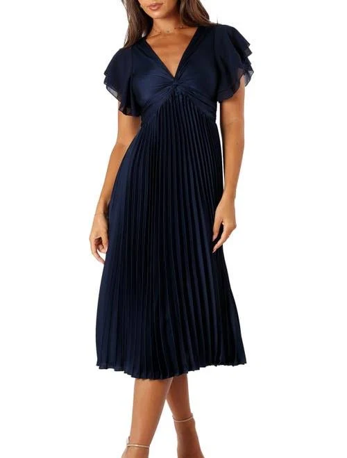 dress Petal & Pup Women's Nova Flutter Sleeve Midi Dress Nordstrom $99