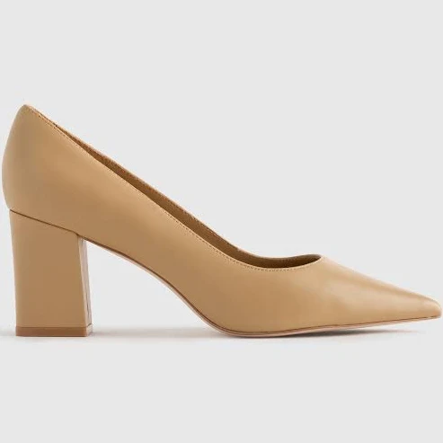 shoes Quince Women's Italian Leather Block Heel Pump Quince $98