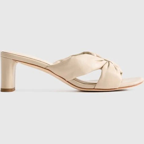 shoes Quince Women's Italian Leather Twist Mid Heel Mule Quince $82